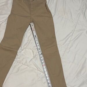 Hollister Men's Khaki Chinos high rise super skinny pants, size 1s